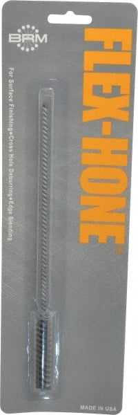 Brush Research Mfg. - 3/8" Bore Diam, 240 Grit, Silicon Carbide Flexible Hone - Extra Fine, 8" OAL - Exact Tooling