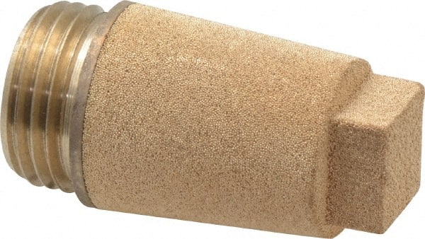 Legris - 1/2 BSPP, 40mm OAL, Muffler - 175 Max psi, 11 CFM, 108 Decibel Rating, Bronze - Exact Tooling