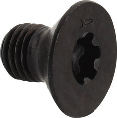 Camcar - 5/16-24 UNF Torx Plus Drive, 82° Flat Screw - Alloy Steel, Black Oxide Finish, Fully Threaded, 1/2" OAL - Exact Tooling