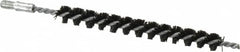 Schaefer Brush - 3" Brush Length, 5/16" Diam, Nylon Single Stem, Single Spiral Condenser Tube Brush - 4-1/2" Long, Nylon, 8-32 Male Connection - Exact Tooling