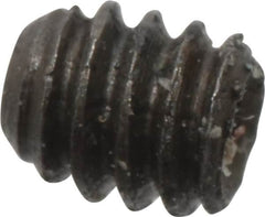 Made in USA - #2-56 UNC, 3/32" Length Under Head, Cup Point Set Screw - Grade 8 Alloy Steel, 0.035" Key - Exact Tooling