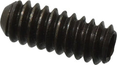 Made in USA - #3-48 UNC, 1/4" Length Under Head, Cup Point Set Screw - Grade 8 Alloy Steel, 0.05" Key - Exact Tooling
