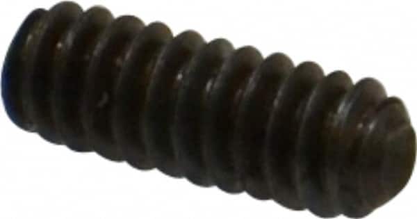 Made in USA - #4-40 UNC, 5/16" Length Under Head, Cup Point Set Screw - Grade 8 Alloy Steel, 0.05" Key - Exact Tooling