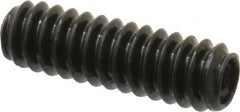 Made in USA - #4-40 UNC, 3/8" Length Under Head, Cup Point Set Screw - Grade 8 Alloy Steel, 0.05" Key - Exact Tooling