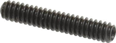 Made in USA - #6-32 UNC, 3/4" Length Under Head, Cup Point Set Screw - Grade 8 Alloy Steel, 1/16" Key - Exact Tooling