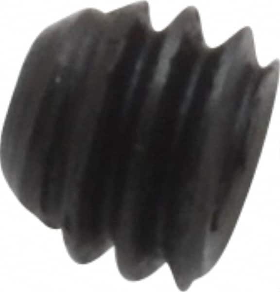 Made in USA - #8-32 UNC, 1/8" Length Under Head, Cup Point Set Screw - Grade 8 Alloy Steel, 5/64" Key - Exact Tooling