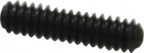 Made in USA - #10-24 UNC, 3/4" Length Under Head, Cup Point Set Screw - Grade 8 Alloy Steel, 3/32" Key - Exact Tooling