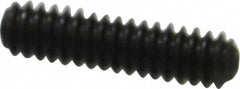Made in USA - #10-24 UNC, 3/4" Length Under Head, Cup Point Set Screw - Grade 8 Alloy Steel, 3/32" Key - Exact Tooling