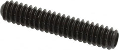 Made in USA - #10-24 UNC, 1" Length Under Head, Cup Point Set Screw - Grade 8 Alloy Steel, 3/32" Key - Exact Tooling