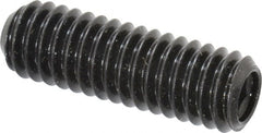 Made in USA - 5/16-18 UNC, 1" Length Under Head, Cup Point Set Screw - Grade 8 Alloy Steel, 5/32" Key - Exact Tooling