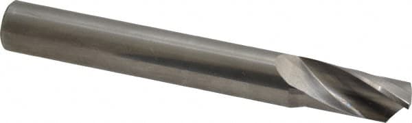 Onsrud - 3/8" Cutting Diam x 3/4" Length of Cut, 1 Flute, Upcut Spiral Router Bit - Uncoated, Right Hand Cut, Solid Carbide, 3" OAL x 3/8" Shank Diam, Single Edge, 22° Helix Angle - Exact Tooling