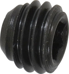 Made in USA - 1/2-13 UNC, 3/8" Length Under Head, Cup Point Set Screw - Grade 8 Alloy Steel, 1/4" Key - Exact Tooling