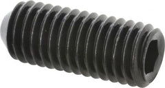 Made in USA - 1/2-13 UNC, 1-1/4" Length Under Head, Cup Point Set Screw - Grade 8 Alloy Steel, 1/4" Key - Exact Tooling