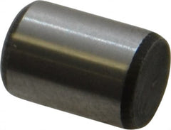 Value Collection - 1/4" Diam x 3/8" Pin Length Alloy Steel Standard Dowel Pin - C 50-58 Hardness, 12,800 Lb Breaking Strength, 1 Beveled & 1 Rounded End - Exact Tooling