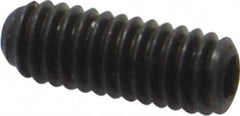 Made in USA - #6-40 UNF, 3/8" Length Under Head, Cup Point Set Screw - Grade 8 Alloy Steel, 1/16" Key - Exact Tooling