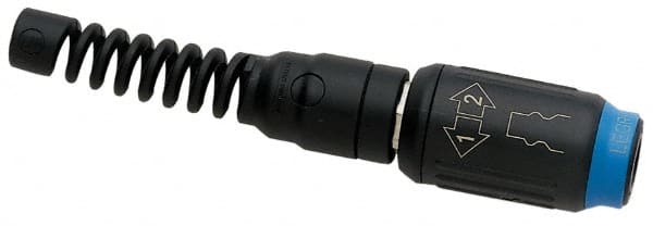 Legris - Industrial Pneumatic Hose Safety Coupler - Plastic/Brass, 3/8" Body Diam, 1/2" Hose ID - Exact Tooling