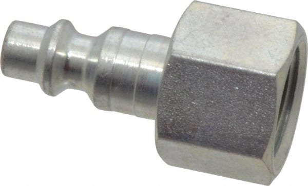 Legris - 3/8 Female NPT Industrial Pneumatic Hose Connector - Plated Steel, 1/4" Body Diam - Exact Tooling