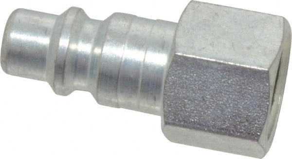Legris - 3/8 Female NPT Industrial Pneumatic Hose Connector - Plated Steel, 3/8" Body Diam - Exact Tooling