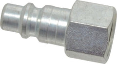 Legris - 3/8 Female NPT Industrial Pneumatic Hose Connector - Plated Steel, 3/8" Body Diam - Exact Tooling