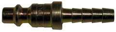 Legris - Hose Barb Industrial Pneumatic Hose Plug For Hose - Plated Steel, 3/8" Body Diam, 5/16" Hose ID - Exact Tooling