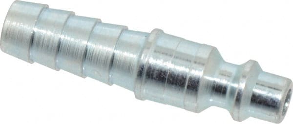 Legris - Hose Barb Industrial Pneumatic Hose Connector - Plated Steel, 1/4" Body Diam, 3/8" Hose ID - Exact Tooling