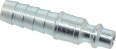 Legris - Hose Barb Industrial Pneumatic Hose Connector - Plated Steel, 1/4" Body Diam, 3/8" Hose ID - Exact Tooling