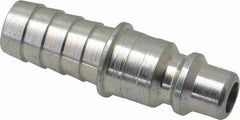 Legris - Hose Barb Industrial Pneumatic Hose Plug For Hose - Plated Steel, 3/8" Body Diam, 1/2" Hose ID - Exact Tooling