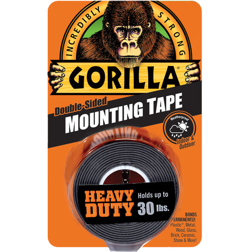 Gorilla Heavy Duty Black Mounting Tape 60″ - Exact Tooling