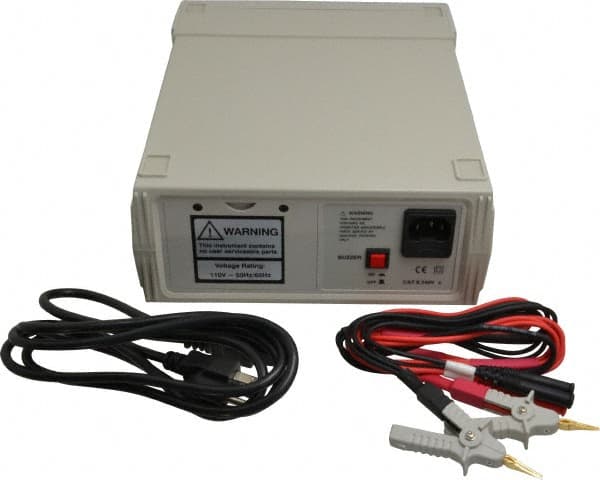 Extech - LED Display, 0.02 Megohm Electrical Insulation Resistance Tester & Megohmmeter - 5 Volt Max Test Voltage, Powered by 120 VAC - Exact Tooling
