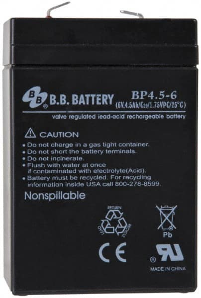 Streamlight - Lead-Acid, 4.5 Amp, Lead Rechargeable Battery - Compatible with Fire Vulcan - Exact Tooling