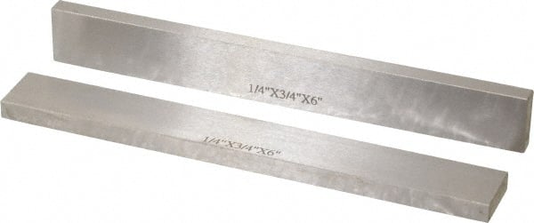 SPI - 6" Long x 3/4" High x 1/4" Thick, Steel Parallel - 0.0003" & 0.002" Parallelism, Sold as Matched Pair - Exact Tooling