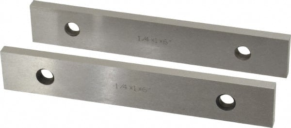 SPI - 6" Long x 1" High x 1/4" Thick, Steel Parallel - 0.0003" & 0.002" Parallelism, Sold as Matched Pair - Exact Tooling