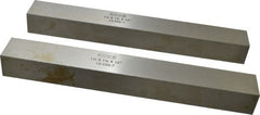 SPI - 12" Long x 1-1/2" High x 1-1/4" Thick, Steel Parallel - 0.0003" & 0.002" Parallelism, Sold as Matched Pair - Exact Tooling