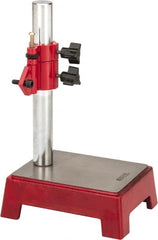 SPI - Cast Iron (Base), Rectangular Base, Comparator Gage Stand - 8" High, 5-1/2" Base Length x 4-11/32" Base Width x 2" Base Height, Includes Holder - Exact Tooling