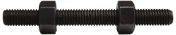 Value Collection - 5/8-11, 5" Long, Uncoated, Steel, Fully Threaded Stud with Nut - Grade B7, 5/8" Screw, 7B Class of Fit - Exact Tooling