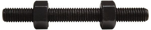 Value Collection - 7/8-9, 3" Long, Uncoated, Steel, Fully Threaded Stud with Nut - Grade B7, 7/8" Screw, 7B Class of Fit - Exact Tooling