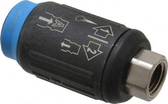 Legris - 1/4 Female NPT ARO Pneumatic Hose Safety Coupler - Plastic/Brass, 1/4" Body Diam - Exact Tooling
