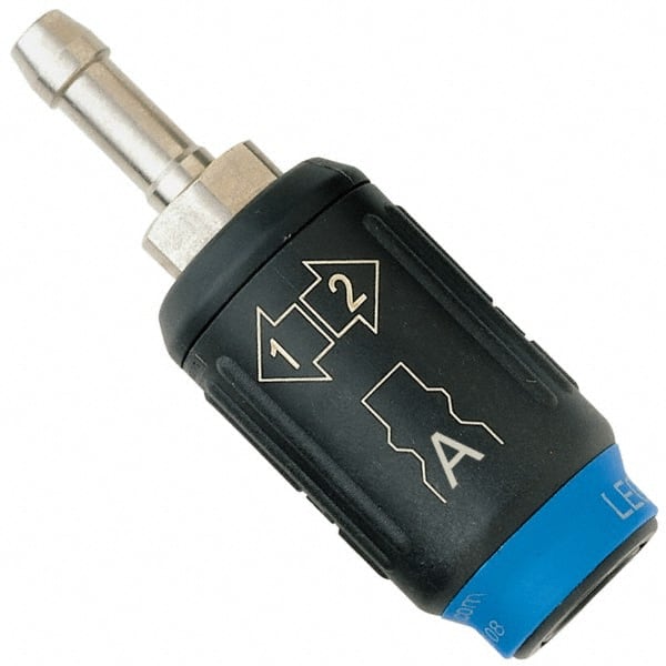 Legris - Hose Barb ARO Pneumatic Hose Safety Coupler - Plastic/Brass, 1/4" Body Diam, 3/8" Hose ID - Exact Tooling