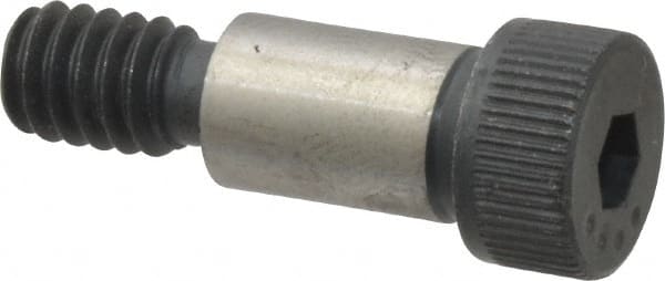 Made in USA - 5/16" Shoulder Diam x 1/2" Shoulder Length, 1/4-20 UNC, Hex Socket Shoulder Screw - 8 Alloy Steel, 0.419 to 0.438" Head Diam - Exact Tooling