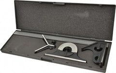 SPI - 4 Piece, 18" Combination Square Set - 1/32 & 1/64" (English/Metric) Graduation, Hardened Steel Blade, Cast Iron Center, Protractor & Square Head - Exact Tooling