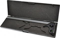 SPI - 2 Piece, 18" Combination Square Set - 1/16, 1/32, 1/64 & 1/8" (4R) Graduation, Hardened Steel Blade, Cast Iron Center & Square Head - Exact Tooling