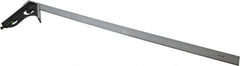 SPI - 2 Piece, 24" Combination Square Set - 1/100, 1/32, 1/50 & 1/64" (16R) Graduation, Hardened Steel Blade, Cast Iron Square Head - Exact Tooling