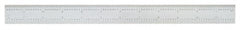 SPI - 24 Inch Long Blade, 16R Graduation Combination Square Blade - Baked Enamel Coated, 1/100, 1/64, 1/50 and 1/32 Inch Graduation - Exact Tooling
