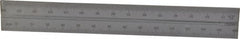 SPI - 6 Inch Long Blade, English and Metric Graduation Combination Square Blade - Baked Enamel Coated, 1/64 and 1/32 Inch Graduation, 0.5 and 1mm Graduation - Exact Tooling