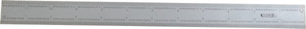 SPI - 12 Inch Long Blade, 16R Graduation Combination Square Blade - Baked Enamel Coated, 1/100, 1/64, 1/50 and 1/32 Inch Graduation - Exact Tooling