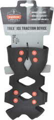 Ergodyne - Size 8-11, (Women's Size 9.5-12.5) Strap-On Cleat - Steel Studs Traction, Black - Exact Tooling