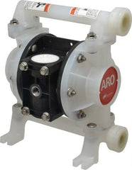 ARO/Ingersoll-Rand - 3/8" NPT, Nonmetallic, Air Operated Diaphragm Pump - PTFE Diaphragm, Polypropylene Housing - Exact Tooling