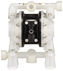 ARO/Ingersoll-Rand - 1/2" NPT, Nonmetallic, Air Operated Diaphragm Pump - PTFE Diaphragm, Polypropylene Housing - Exact Tooling