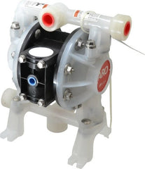 ARO/Ingersoll-Rand - 1/2" NPT, Nonmetallic, Air Operated Diaphragm Pump - Nitrile Diaphragm, Polypropylene Housing - Exact Tooling