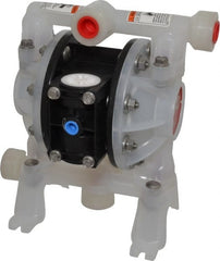 ARO/Ingersoll-Rand - 1/2" NPT, Nonmetallic, Air Operated Diaphragm Pump - Polyurethane Diaphragm, Polypropylene Housing - Exact Tooling